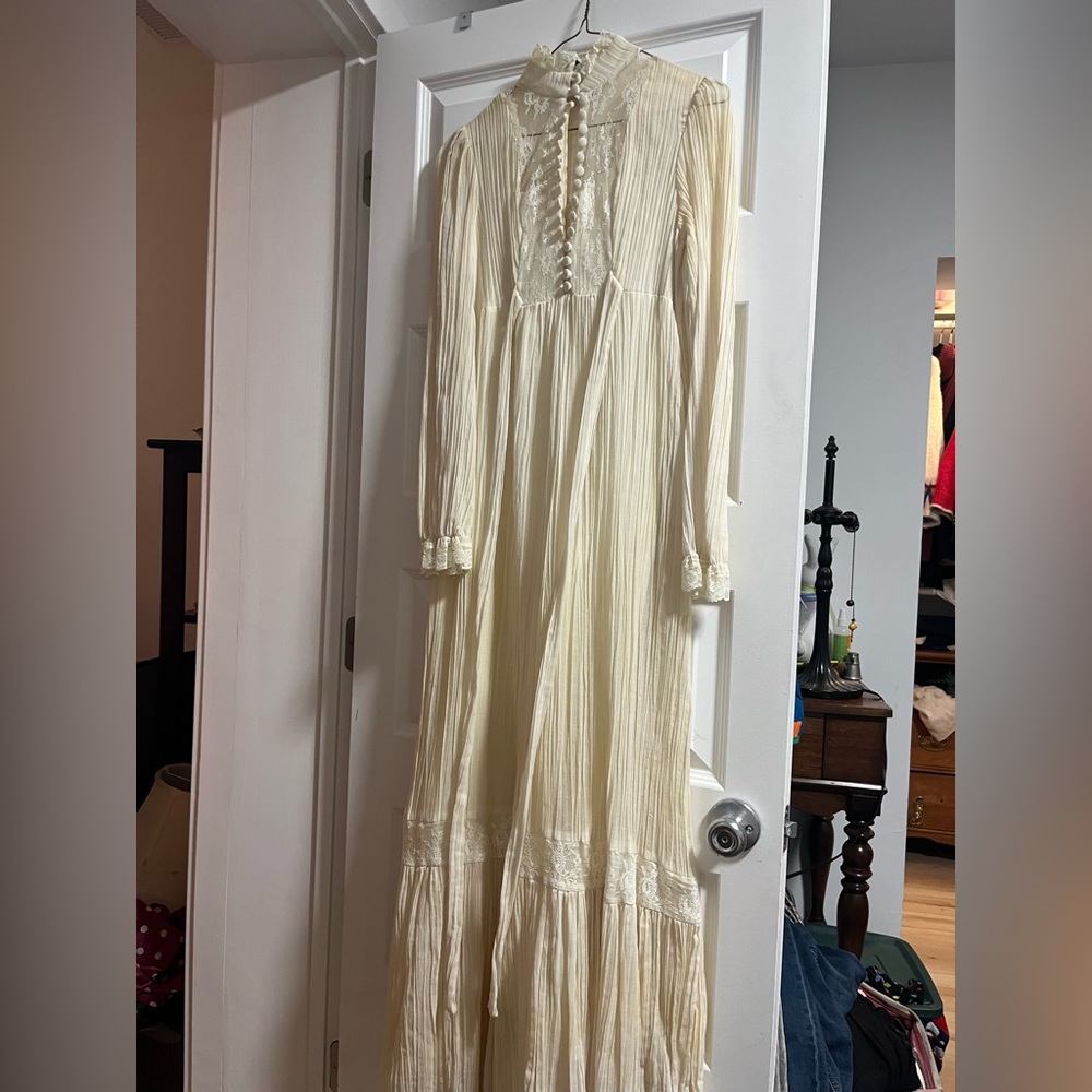 Vintage white prom dress - size 9